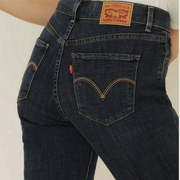 Levi's Denim - LEVI'S 525 Perfect Waist Boot Cut Jeans Dark Wash